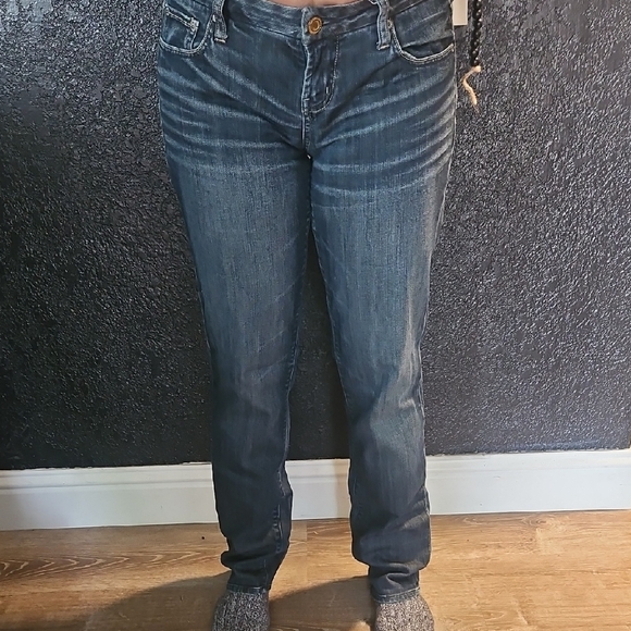 American Eagle Outfitters Denim - American Eagle Outfitters Dark Blue Straight Leg Jeans